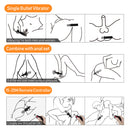 10 Vibration Modes 3 Sizes Anal plugs Prostate Vibrators - xbelo