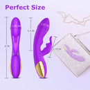 10 Speeds Triple G-spot Rabbit Anal Vibrator - xbelo