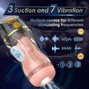 Blowjob Mens Hands Free Adult Oral Sex Toys with 7 Vibration and Suction - xbelo