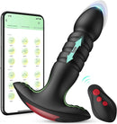 7 Thrusting & Vibrating Modes App Control Anal Plug Vibrator - xbelo