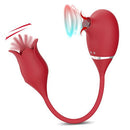 2 In 1 Rose Sucking & Tongue Vibrator - xbelo