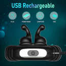 10 Vibration Modes Perineum Massager Dual Penis Ring - xbelo