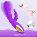 10 Speeds Triple G-spot Rabbit Anal Vibrator - xbelo