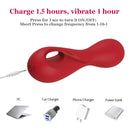 10 Powerful Vibrational Modes Finger Massager in Red - xbelo