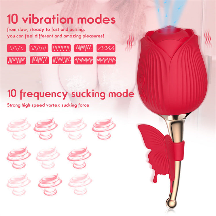 Rose Shape Vaginal Vibrator Stimulation G-spot - xbelo