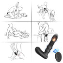 3 IN 1 Anal Vibrator Butt Plug With 6 Vibrating Modes - xbelo