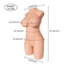 Half Body Torso Sex Doll with Big Breasts 20.28lb - Maia - xbelo