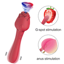 Rose Sucking Dildo Vibrator For Nipple & Clitoral Stimulation - xbelo