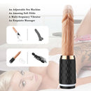 7 TELESCOPIC PATTERNS & 7 VIBRATING MODES Realistic Dildo Thrusting Sex Machine - xbelo