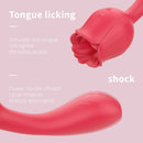 Rose Tongue Vibrator With Handle - xbelo