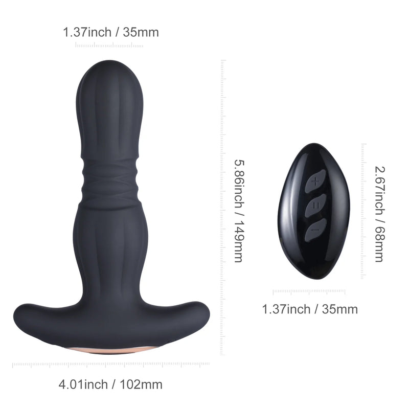 Oras - Thrusting Butt Plug with Remote Control - xbelo