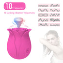 Multicolor Rose Vibrator With 10 Sucking Modes - xbelo
