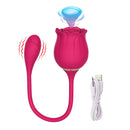 Rose Shaped Vibrator Realistic Oral Sucking - xbelo