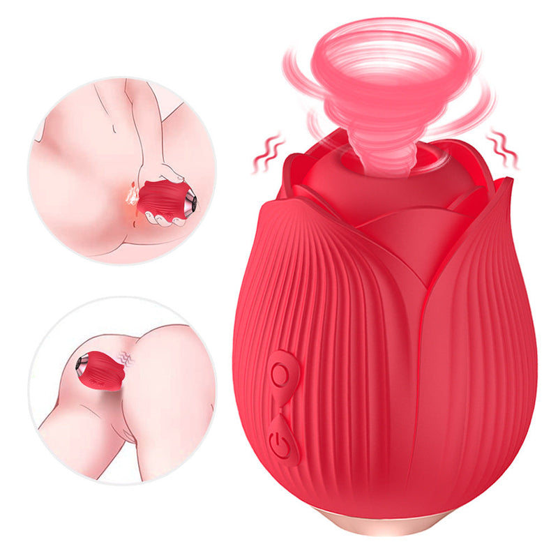Rose Sucking Vibrator, Nipple & Clitoral Stimulators - xbelo