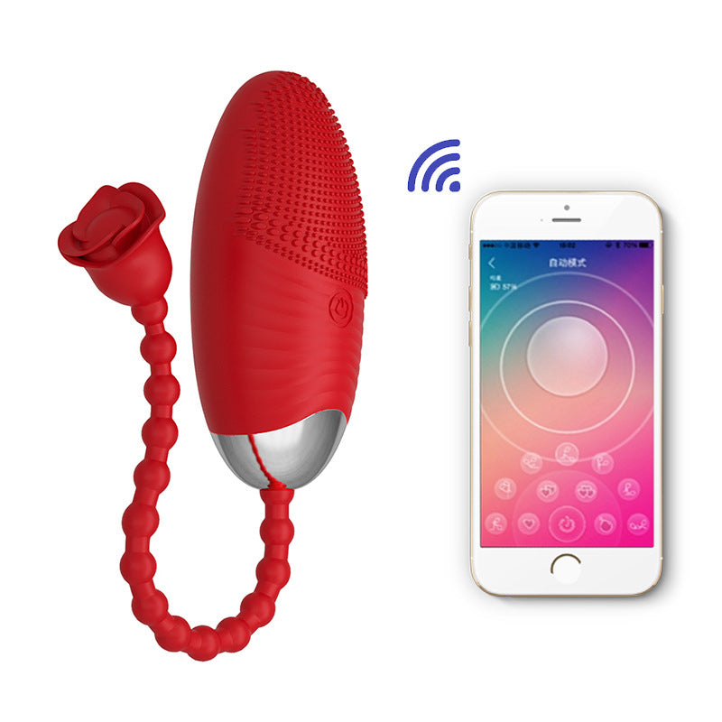 Phone Remote Control Rose Clitoral Vibrator - xbelo