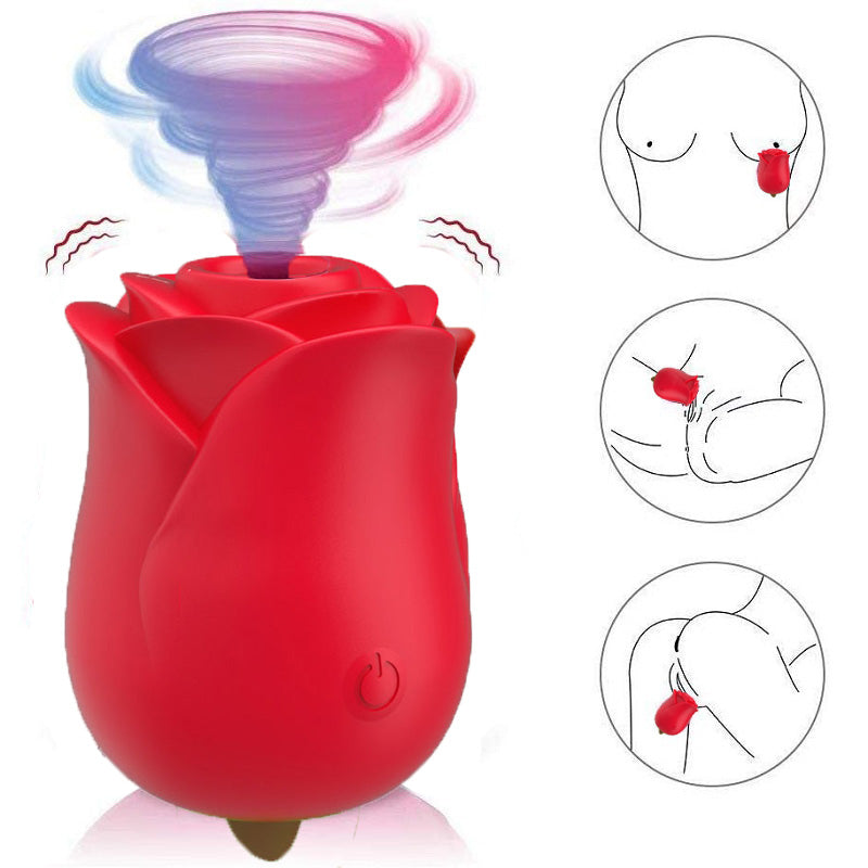 Silicone Rose Clitoral Suction Vibrator Sex Toys - xbelo